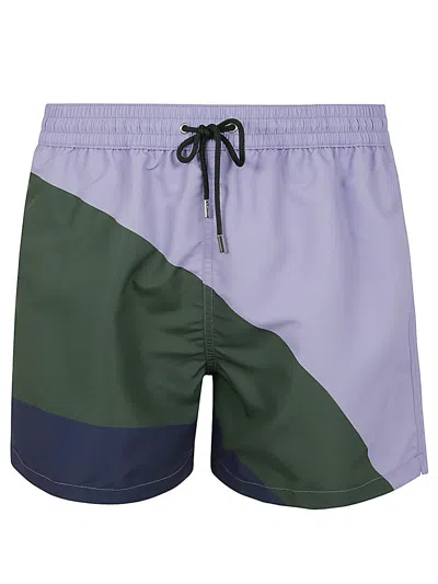 Paul Smith Men Swim Short Sun Ray In Multicolor