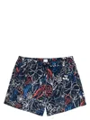 Paul Smith Men's Floral Print Swim Shorts In Blue