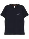Paul Smith Logo Cotton T-shirt In Blue