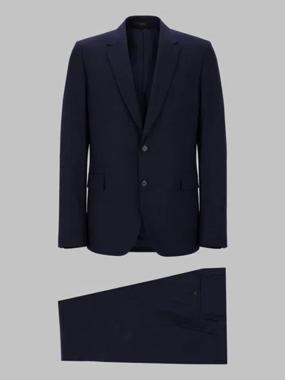 Paul Smith Men's Tailored Suit In 100% Wool In Blue