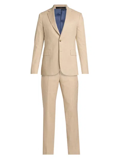 Paul Smith Men's Tailored-fit Stretch Linen-wool Single-breasted Suit In Neutral