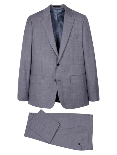 Paul Smith Men's Tailored-fit Two-button Wool Suit In Blue