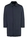 Paul Smith Parka In Technical Fabric In Blue