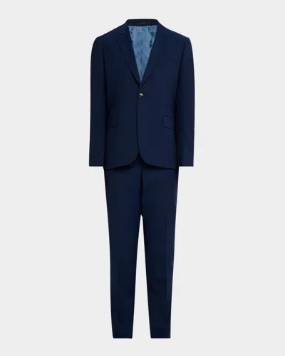 Paul Smith Men's Textured Wool Tailored-fit Suit In Navy