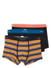 Paul Smith Three Striped Panties Set With Elastic Waistband In Black