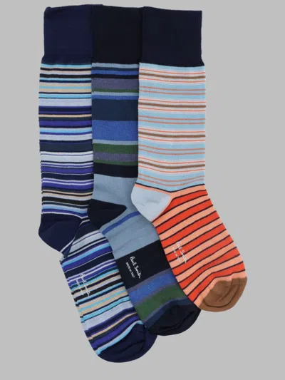 Paul Smith Men's Three-pack Regular Socks In Blue