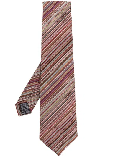 Paul Smith Men Tie 8cm New Sig Stipes Accessories In Multicolour