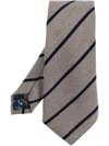 Paul Smith Men's Men Tie 8cm Spaced Stripes In Grey
