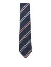 Paul Smith Men Tie Two Stripe Accessories In Blue