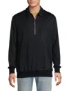Paul Smith Men's Tipped Wool Pullover Track Jacket In Blue
