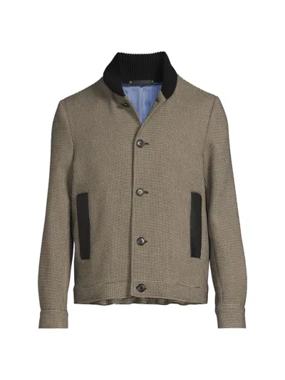 Paul Smith Men's Tribute To Photography Baseball Jacket In Multi