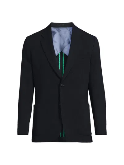 Paul Smith Men's Tribute To Photography Wool Birdseye Jacket In Black