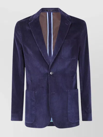 PAUL SMITH MEN'S VELVET SINGLE BREASTED JACKET
