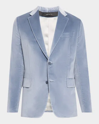 Paul Smith Men's Velvet Two-button Dinner Jacket In Light Blue
