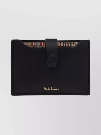 PAUL SMITH MEN'S WALLET AND CARDHOLDER LOGO DETAIL