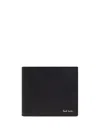 Paul Smith Signature Stripe Balloon Wallet In Black