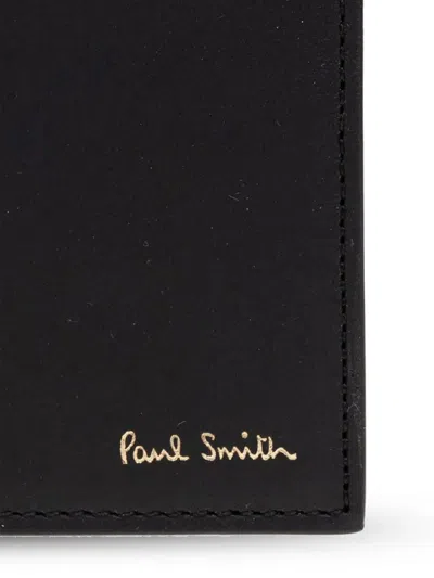 Paul Smith Men Wallet Billfold Coin In Black