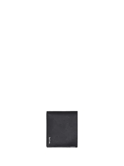 Paul Smith Men Wallet Billfold Coin In Black