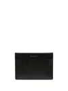 Paul Smith Black Shadow Stripe Credit Card Holder In Black