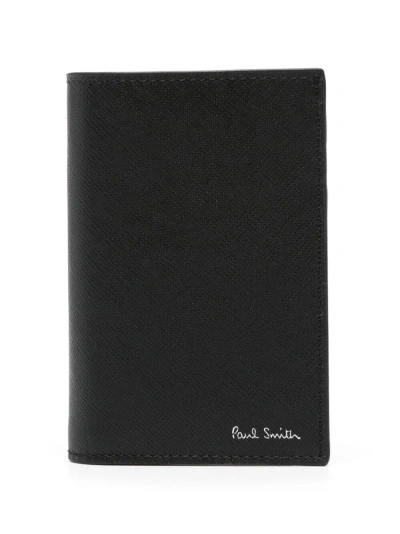 Paul Smith Men Wallet Cc Case In Black