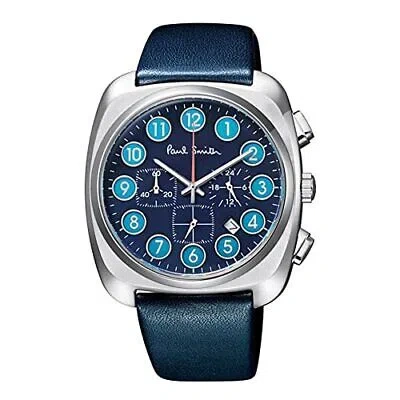 Pre-owned Paul Smith Men's Watch Dial Chronograph Navy 700 Pieces Limited Model Ba8-014-70