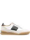 PAUL SMITH MEN'S WHITE SUEDE PANEL SNEAKERS