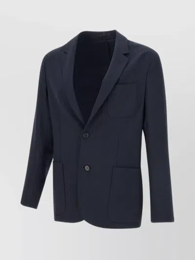 Paul Smith Men's Wool Blazer With Chest Pocket In Blue