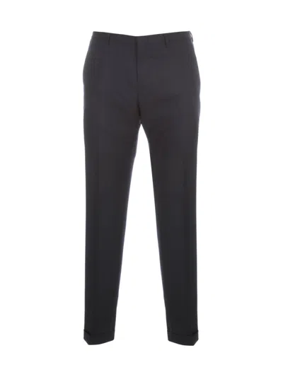 Paul Smith Men Wool Pants In Navy