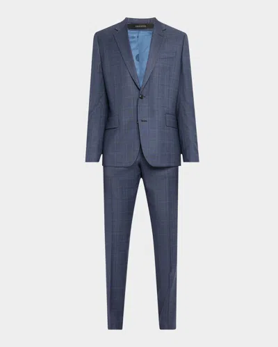 Paul Smith Men's Wool Tonal Check Two-button Suit In Blue