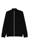Paul Smith Men's Wool Zipped Cardigan In Black
