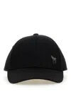 Paul Smith Men's Zebra Baseball Hat In Black