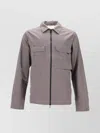 Paul Smith Taupe Zipped Front Overshirt In Gray