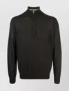 Paul Smith Men's Zip Neck Sweater In Black