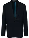 Paul Smith Check-pattern Blazer In Blue