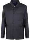Paul Smith Casual Jacket With Four Buttons And Pockets In Blue