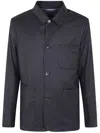 Paul Smith Casual Jacket With Four Buttons And Pockets In Blue