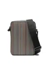 Paul Smith Signature Stripe Messenger Bag In Multicolour