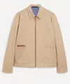Paul Smith Mens Beige Harrington Jacket In Gold