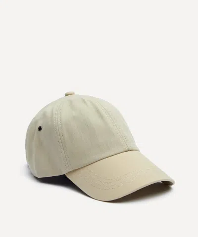 Paul Smith Mens Beige Linen Cap In White