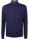 Paul Smith Mens Cardigan Zip Thru In Black