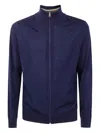Paul Smith Mens Cardigan Zip Thru In Blue