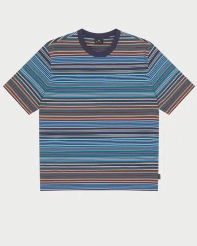 Paul Smith Mens Casual Fit Multi Stripe T-shirt
