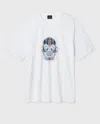 Paul Smith Mens Casual Fit Painted Skull T-shirt