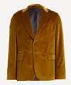 PAUL SMITH PAUL SMITH MENS CHARTREUSE VELVET TWO-BUTTON BLAZER