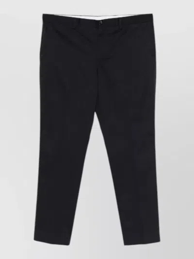 Paul Smith Mens Chino Trousers Mid Rise Design In Black
