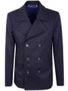 Paul Smith Three-button Wool-blend Coat In Blue