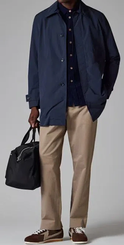 Paul Smith Long Sleeve Coat Featuring Side Pockets In Blue