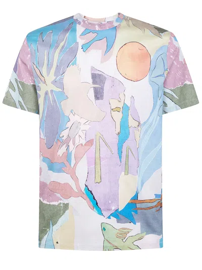 Paul Smith Mens "collage" Print Tshirt In Multi