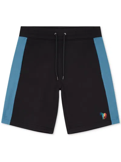 Paul Smith Mens Cotton Colorblock Casual Shorts In Black
