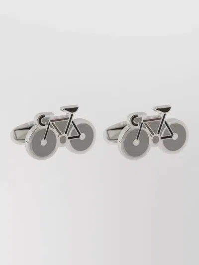 Paul Smith Mens Cufflinks Bicycle Motif Enamel